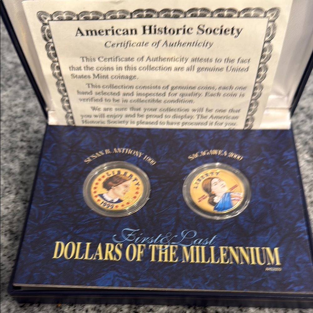 First and Last Dollars of the Millennium Coin Set